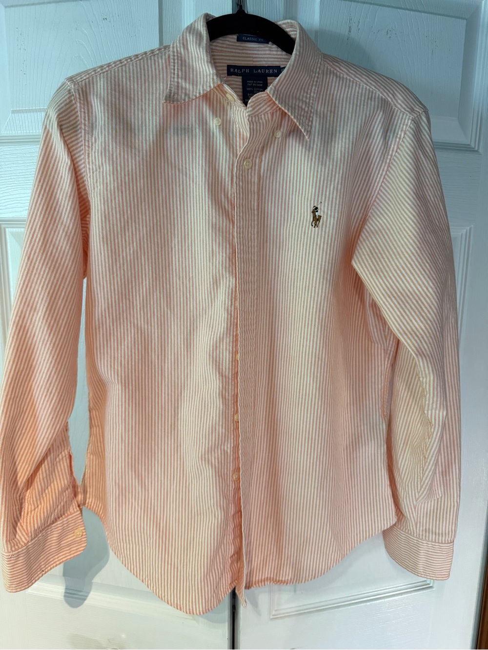 Classic Fit Striped Cotton Oxford - Women’s Size 10 - Picture 2 of 6